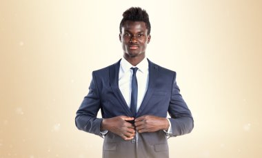 Yakışıklı iş siyah adamı