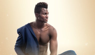 poz yakışıklı zenci