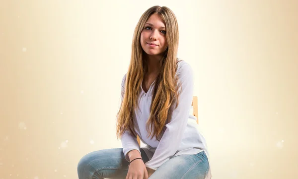 Model woman in studio — Stock Photo, Image