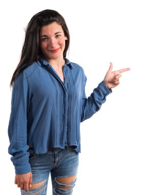 Lateral için işaret kız