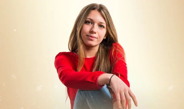 Young girl in studio — Stock Photo, Image