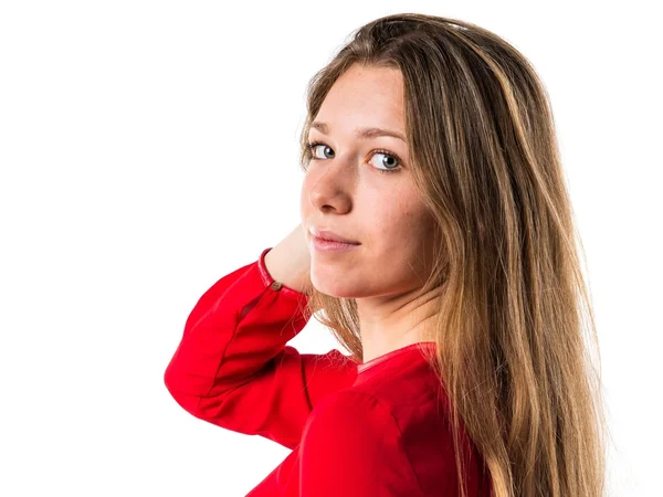 Model woman in studio — Stock Photo, Image