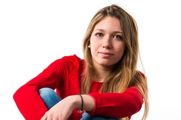 Model woman in studio — Stock Photo, Image