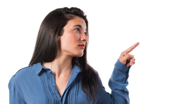 Brunette young girl in studio — Stock Photo, Image