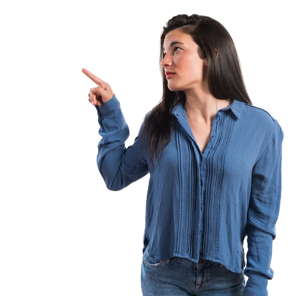 Brunette young girl in studio — Stock Photo, Image