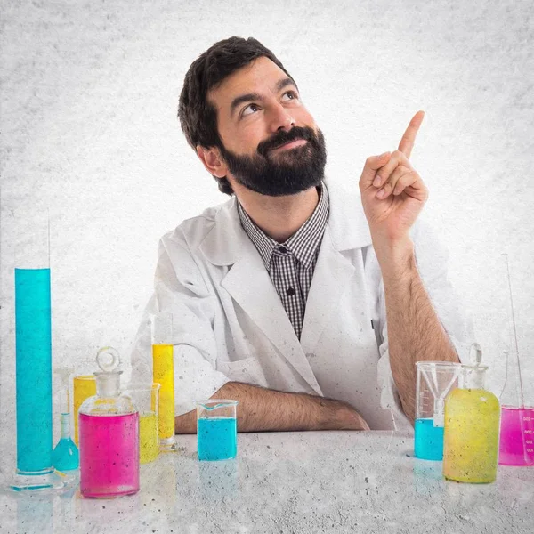 Happy Scientist man thinking — Stock Photo, Image