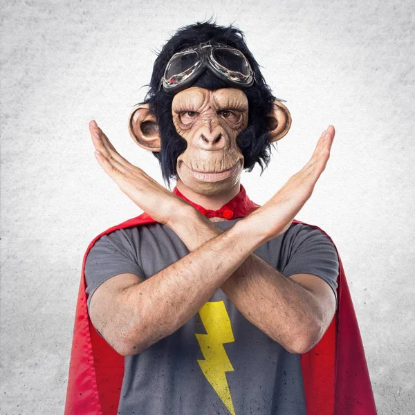 Υπερήρωα μαϊμού άνθρωπος να κάνει καμία κίνηση — Φωτογραφία Αρχείου