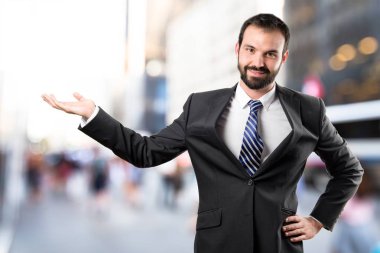 işadamı gösteren izole beyaz arka plan üzerinde yapma 