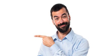 Yakışıklı adam lateral için işaret