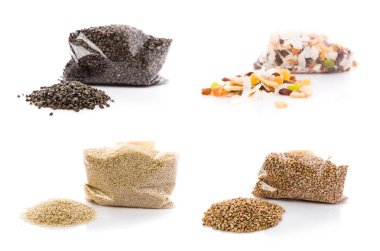 Kuruyemiş izole wite arka plan üzerinde kümesi