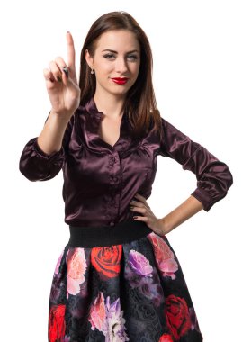 Pretty genç kız bir sayma