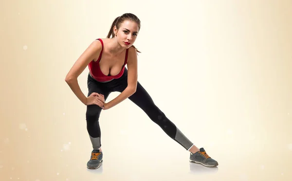 Pretty sport woman stretching — Stock Photo, Image