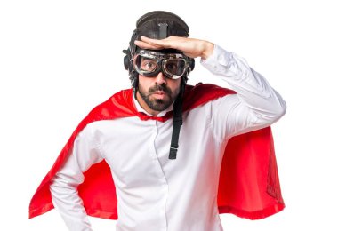 Bir şeyler gösteriyor deli süper kahraman adam