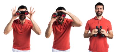 Dürbün ile yakışıklı adam