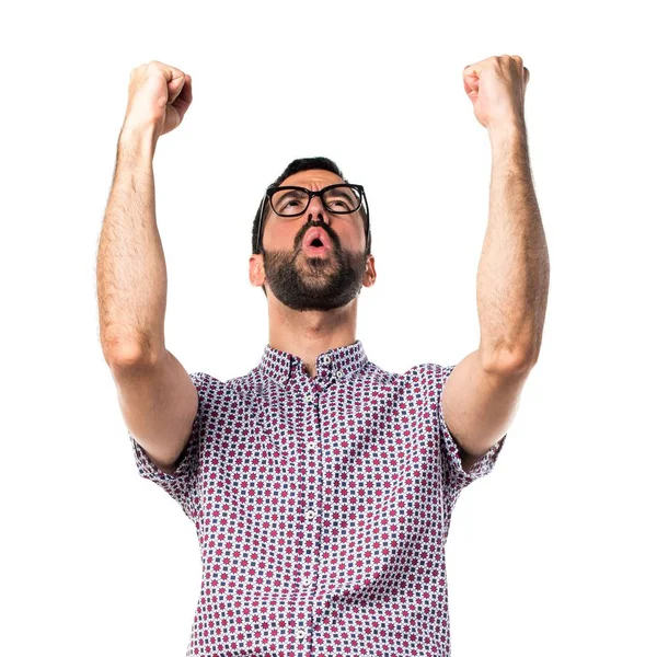 Gözlüklü şanslı adam