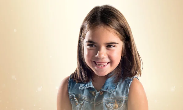Portrait of little brunette girl — Stock Photo, Image