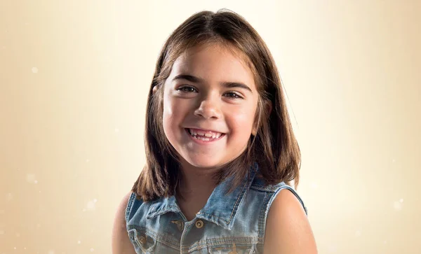 Portrait of little brunette girl — Stock Photo, Image