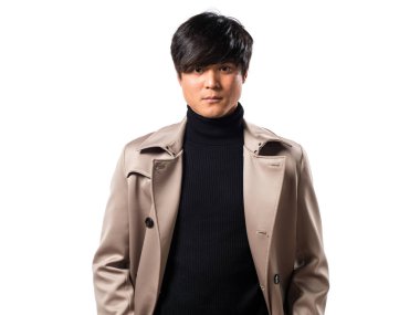 Çin yakışıklı modeli adam Studio