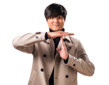 Zaman aşımı jest yapma Asya yakışıklı adam