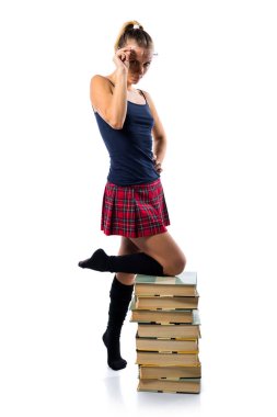 güzel sarışın liseli kız