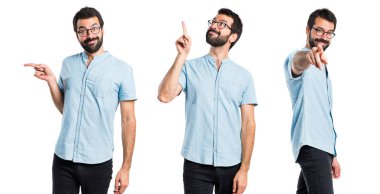 Yakışıklı adam lateral için işaret