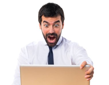 İşadamı ofisinde sürpriz jest yapıyor