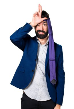 Çılgın ve sarhoş işadamı aptal tabelayı yapma