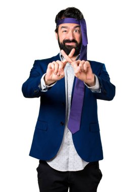 Çılgın ve sarhoş işadamı yok jest yapma