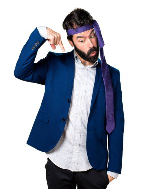 Çılgın ve sarhoş işadamı aşağı dönük