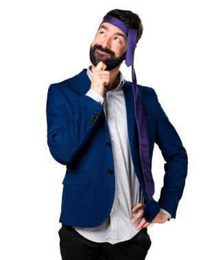 Çılgın ve sarhoş işadamı düşünme