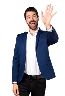 Sakallı yakışıklı esmer adam
