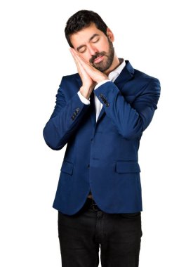 Yakışıklı adam yapma uyku jest