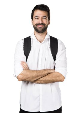 yakışıklı adam izole arka plan