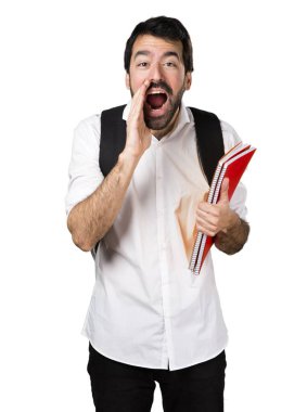 yakışıklı adam izole arka plan