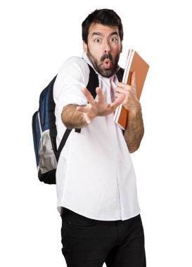 yakışıklı adam izole arka plan