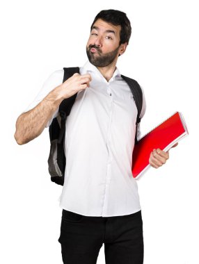 Öğrenci adam kendisiyle gurur