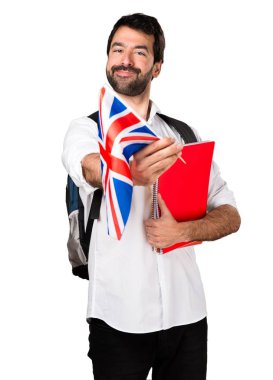 yakışıklı adam izole arka plan