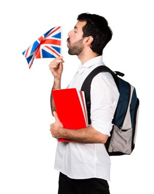 yakışıklı adam izole arka plan