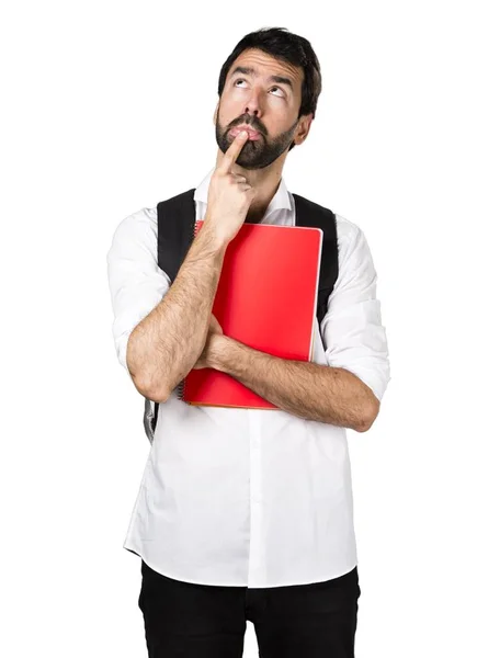 Hombre guapo sobre fondo aislado — Foto de Stock