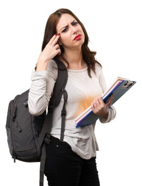 Öğrenci kadın intihar jest yapma