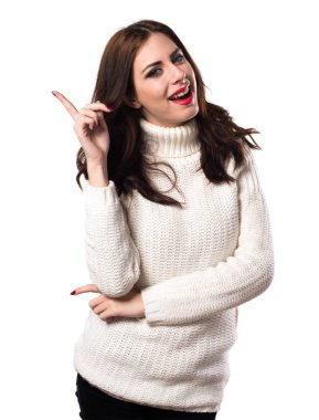 Güzel genç kız düşünme