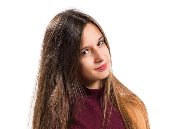 Junges Teenager-Mädchen mit verschränkten Armen — Stockfoto