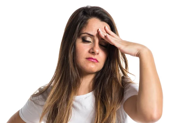 Frustrated young pretty girl — Stock Photo, Image