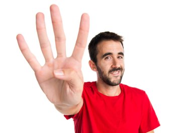 Esmer adam dört sayma