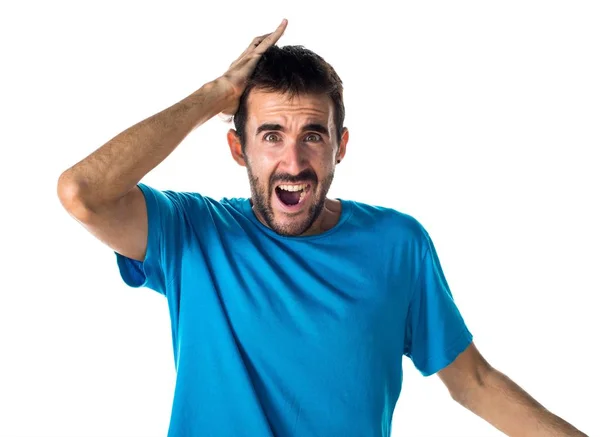 Morena hombre con barba sobre fondo aislado —  Fotos de Stock