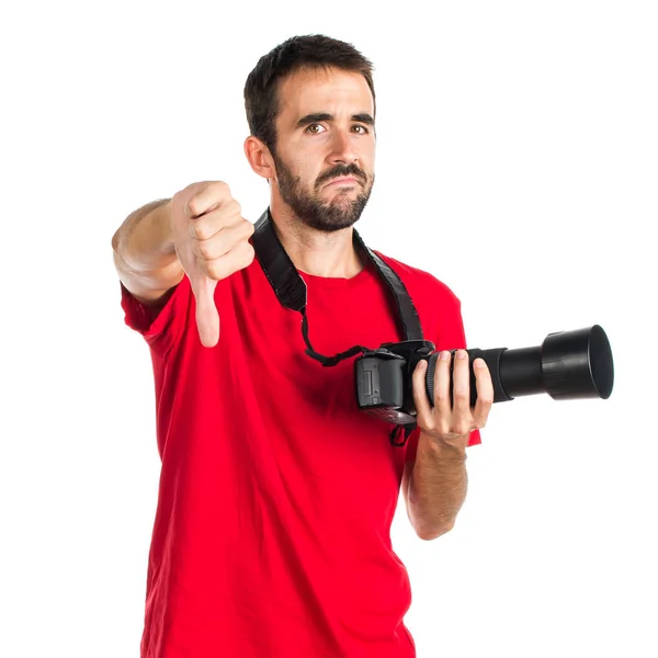 Photographer making bad signal — Stock Photo, Image