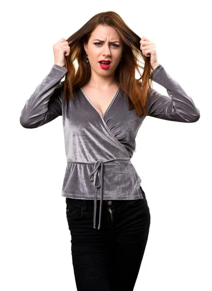 Frustrated beautiful young girl — Stock Photo, Image