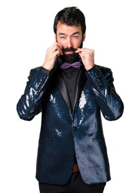 Payet ceket ile yakışıklı adam