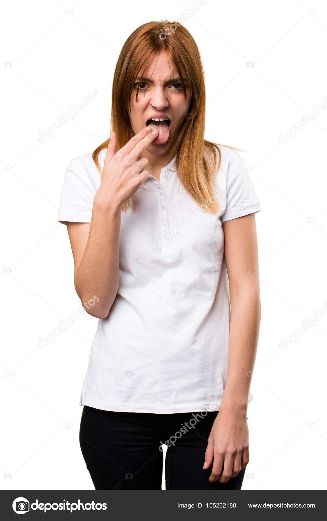 Beautiful Young Girl Making Vomiting Gesture Stock Photo By beautiful-young-girl-making-vomiting-gesture-stock-photo-by