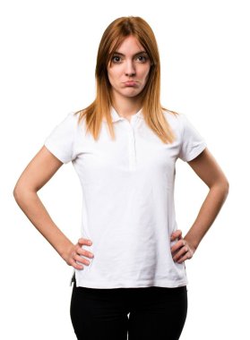 hüzünlü güzel genç kız